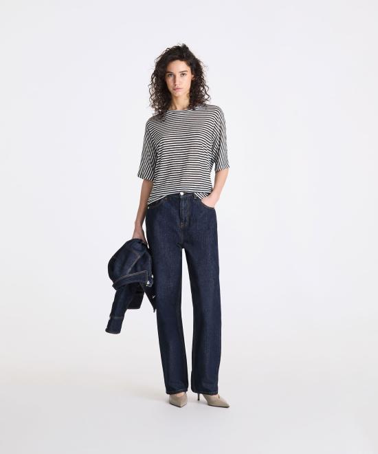 26SS 페트레이 반팔 티셔츠 PED5343 99012278 RI015 Bianco blu - PEUTEREY