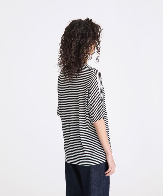 26SS 페트레이 반팔 티셔츠 PED5343 99012278 RI015 Bianco blu - PEUTEREY