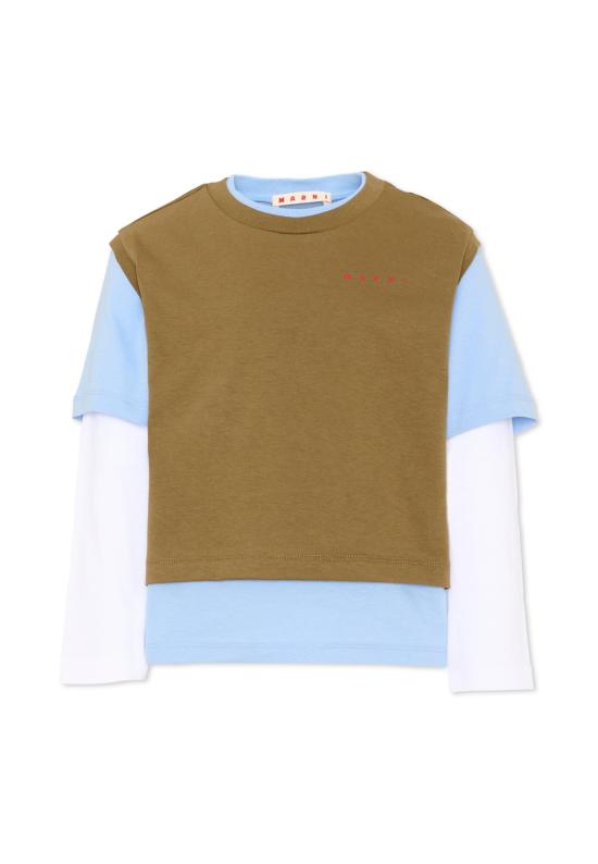 26FW [키즈] 마르니 티셔츠 M01953 M00RF 0M721 MULTICOLOR