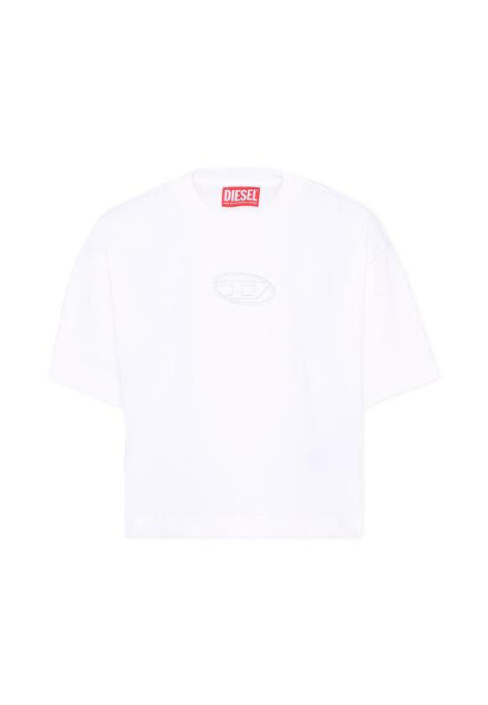 26FW [키즈] 디젤 티셔츠 J02918 00YI9 K100 WHITE