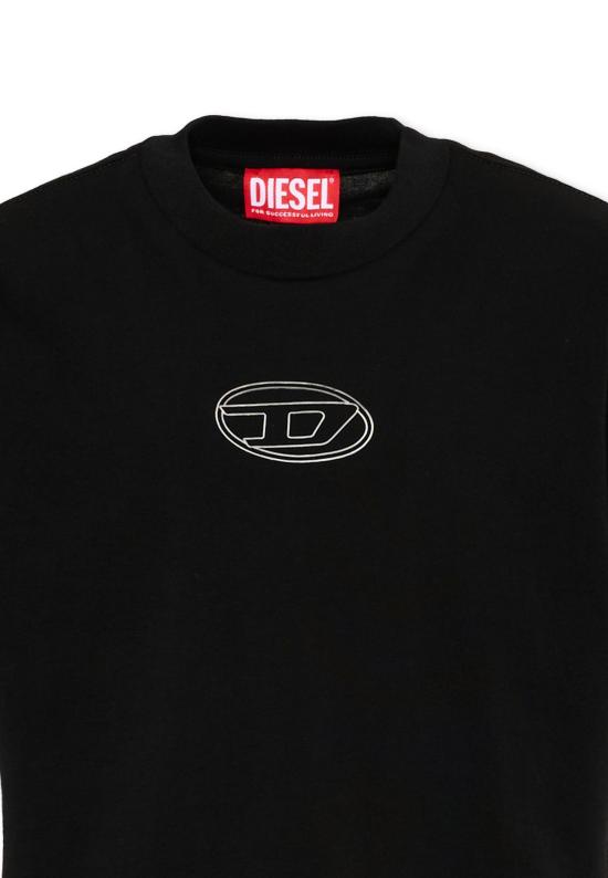26FW [키즈] 디젤 티셔츠 J02918 00YI9 K900 BLACK - DIESEL