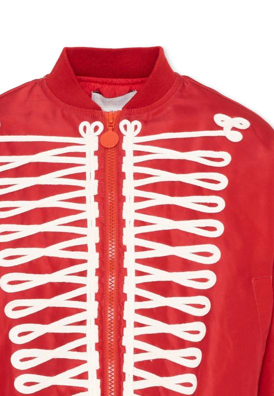 26FW [키즈] 스텔라 맥카트니 봄버 자켓 TZ2A27 Z2327 411 RED - STELLA MCCARTNEY