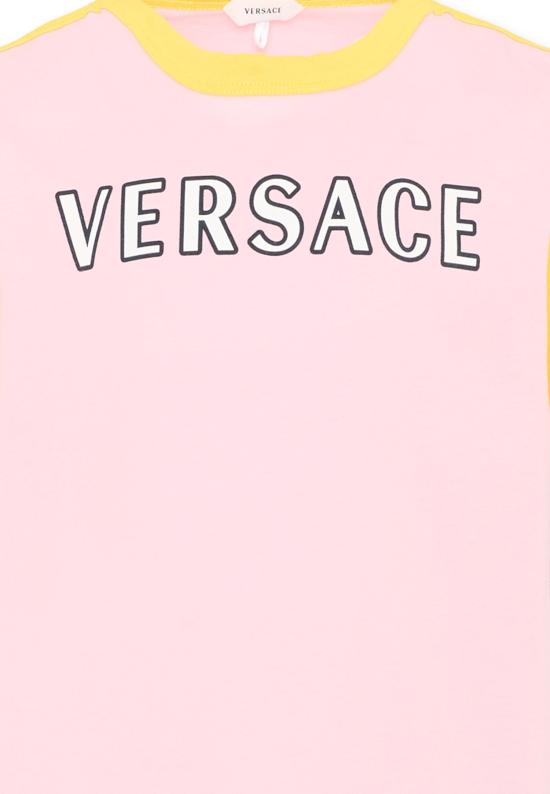 26FW [키즈] 베르사체 티셔츠 1024947 1A18129 6PD90 PINK - VERSACE