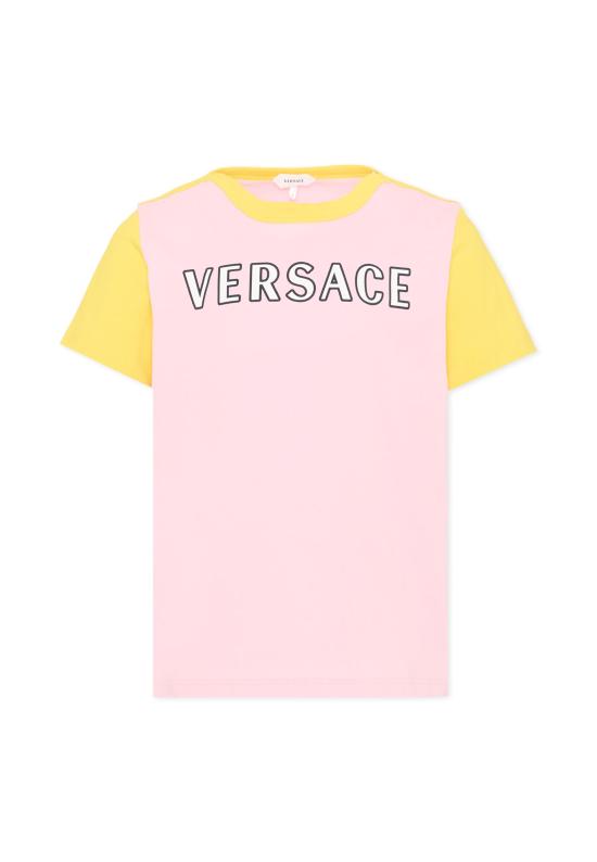 26FW [키즈] 베르사체 티셔츠 1024947 1A18129 6PD90 PINK