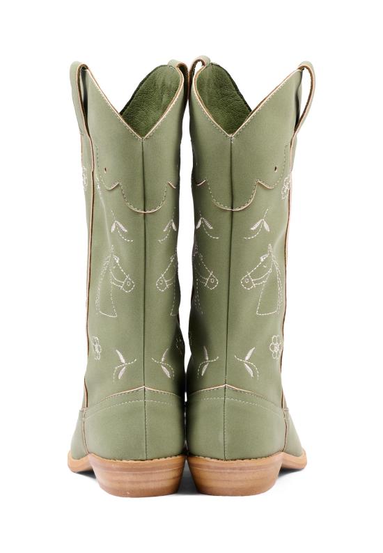 26FW [키즈] 스텔라 맥카트니 미들 부츠 TZ0C16 Z3983 70G GREEN - STELLA MCCARTNEY