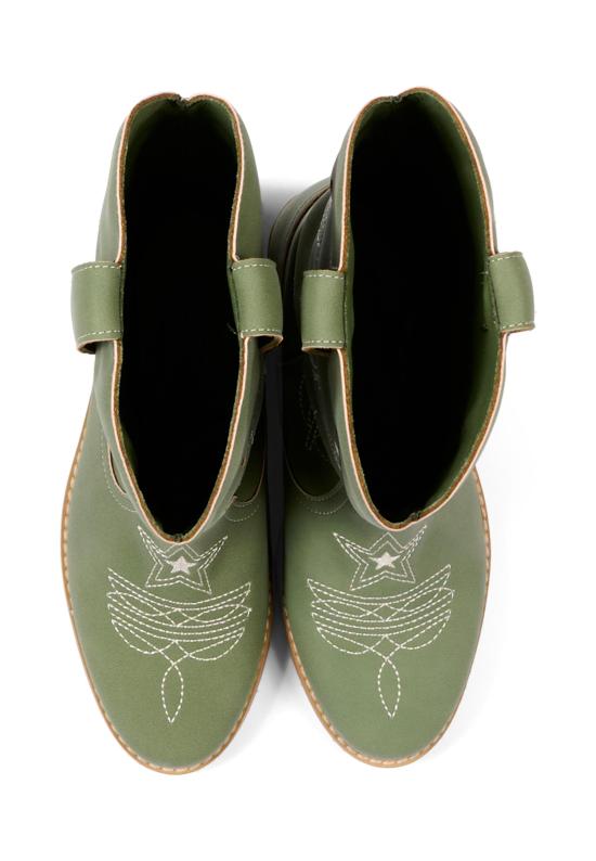 26FW [키즈] 스텔라 맥카트니 미들 부츠 TZ0C16 Z3983 70G GREEN - STELLA MCCARTNEY