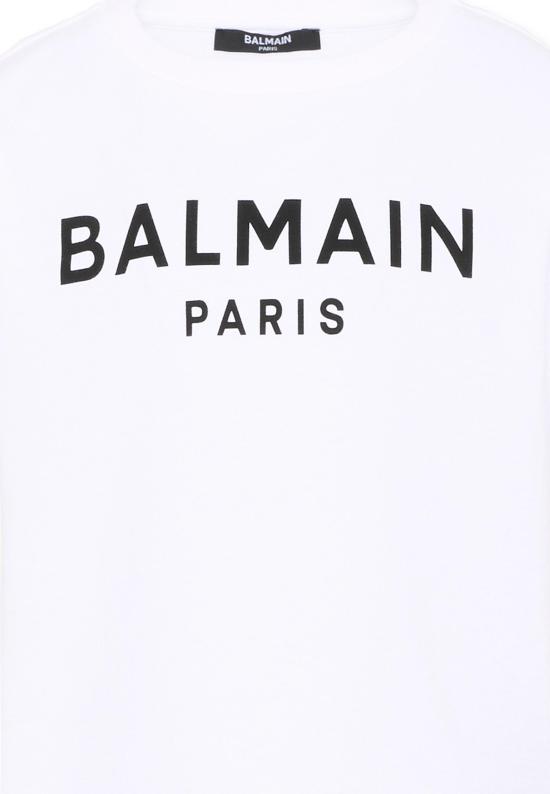 26FW [키즈] 발망 티셔츠 BY8R11 Z3672 100NE WHITE - BALMAIN