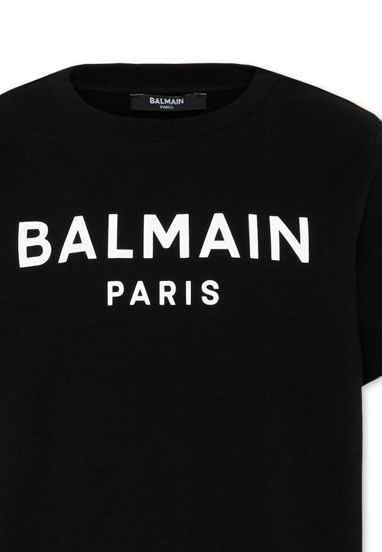 26FW [키즈] 발망 티셔츠 BY8R11 Z3672 930BC BLACK - BALMAIN
