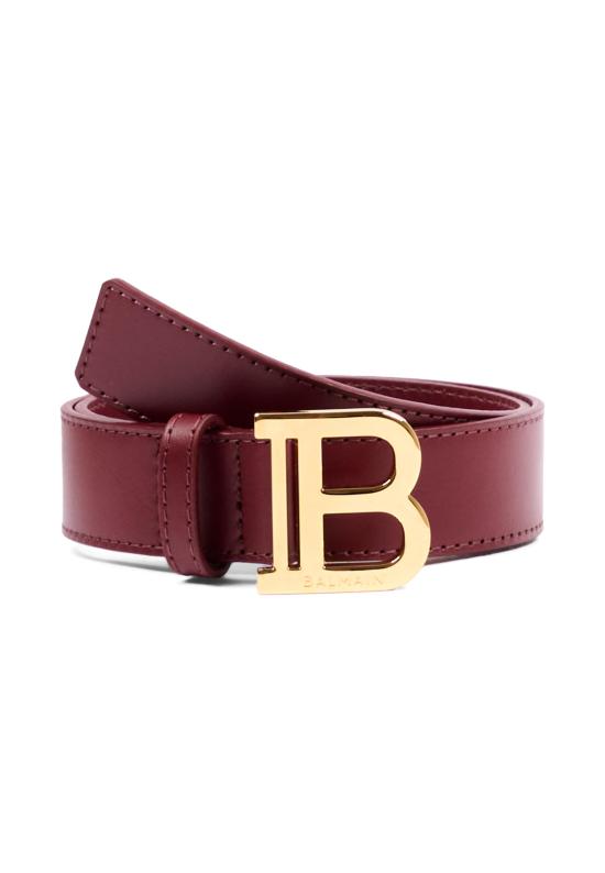 26FW [키즈] 발망 가죽 벨트 BZ0I51 Z1371 530OR BORDEAUX
