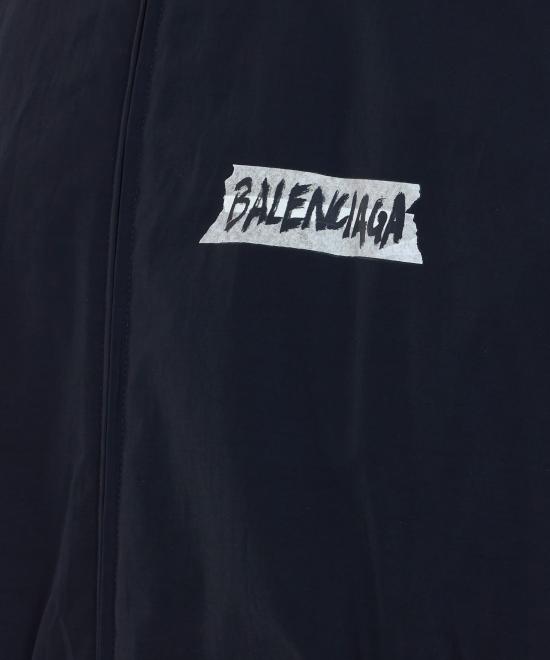 26SS 발렌시아가 마스킹 테이프 미디엄 핏 트랙수트 재킷 857713 TPQ381000 Black - BALENCIAGA