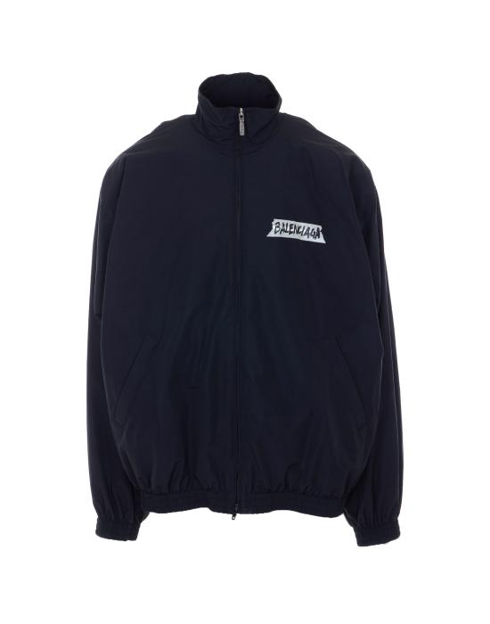 26SS 발렌시아가 마스킹 테이프 미디엄 핏 트랙수트 재킷 857713 TPQ381000 Black