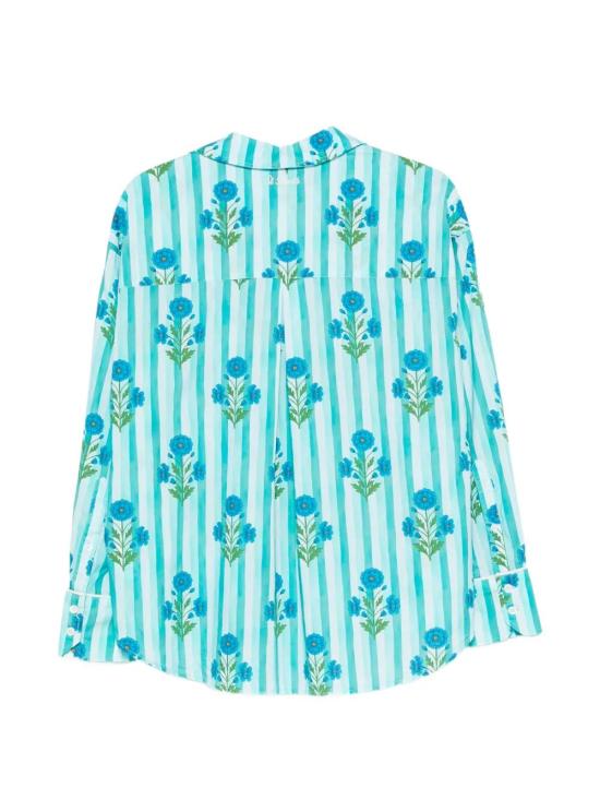 26SS 세인트바쓰 블라우스 CYS0002 08005L COTTON MUGHAL STRIPES PIPING 56 - MC2 SAINT BARTH