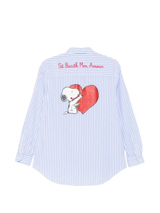 26SS 세인트바쓰 셔츠 BRIG005 01934L COTTON STRIPES V SNOOPY AMOUR 31 - MC2 SAINT BARTH