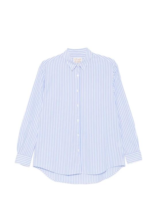 26SS 세인트바쓰 셔츠 BRIG005 01934L COTTON STRIPES V SNOOPY AMOUR 31