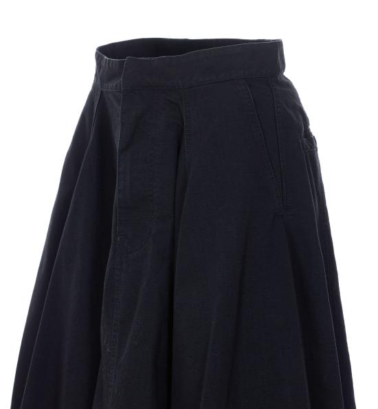 26SS 발렌시아가 고뎃 맥시 스커트 857766 TQP131000 Black - BALENCIAGA