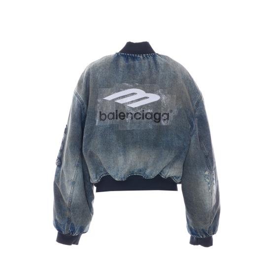26SS 발렌시아가 데님 자켓 850058 TTW661505 Blue - BALENCIAGA