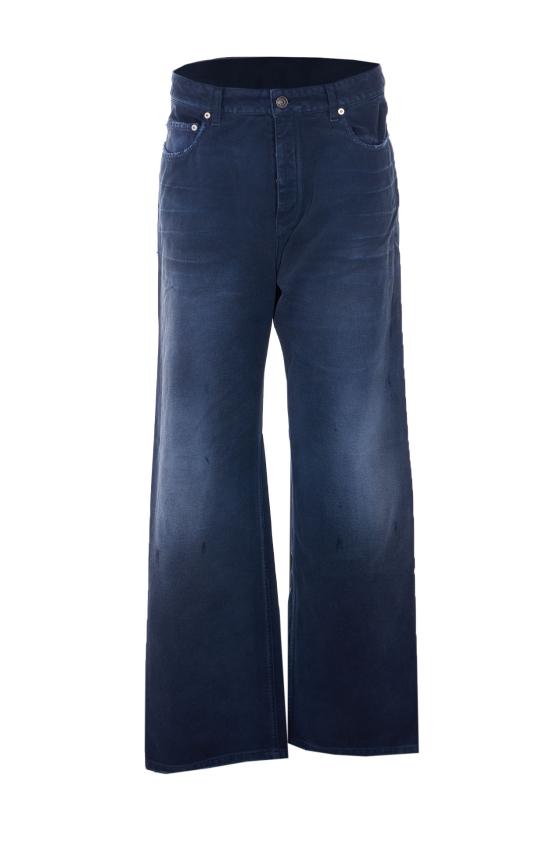 26SS 발렌시아가 커브드 니 팬츠 857194 TTW648074 Blue