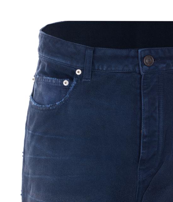 26SS 발렌시아가 커브드 니 팬츠 857194 TTW648074 Blue - BALENCIAGA