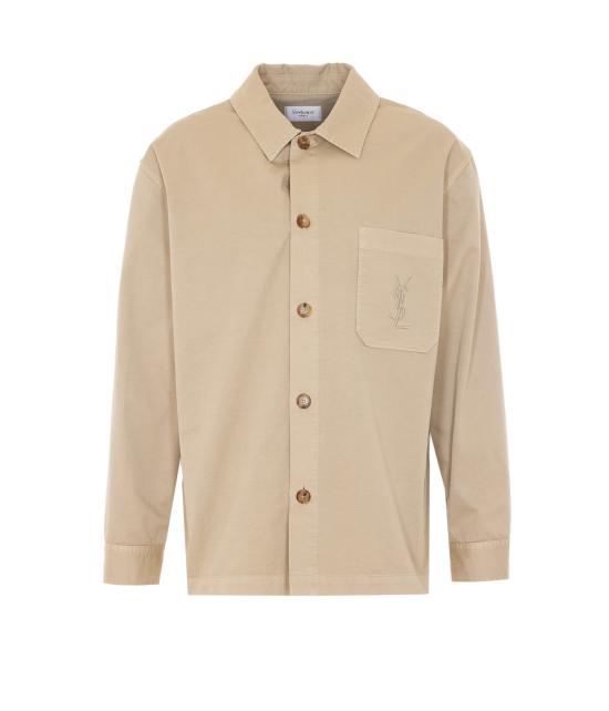 26SS 생로랑 코튼 카산드라 오버셔츠 861004 Y04VD8441 Beige