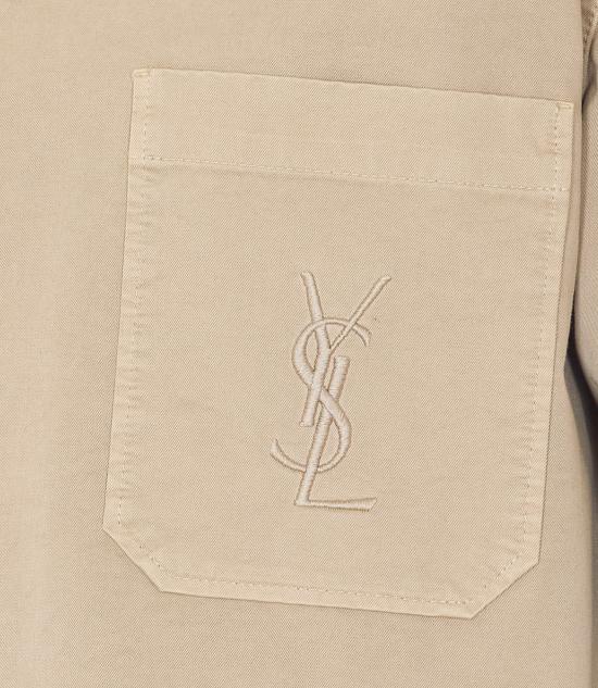 26SS 생로랑 코튼 카산드라 오버셔츠 861004 Y04VD8441 Beige - SAINT LAURENT