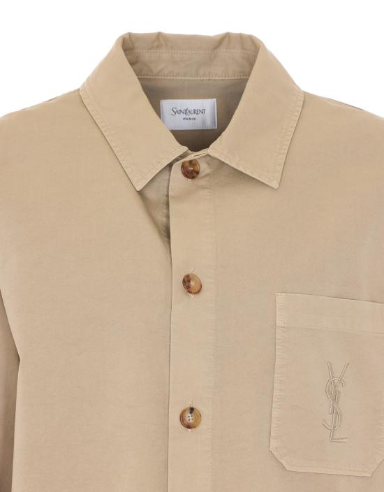 26SS 생로랑 코튼 카산드라 오버셔츠 861004 Y04VD8441 Beige - SAINT LAURENT
