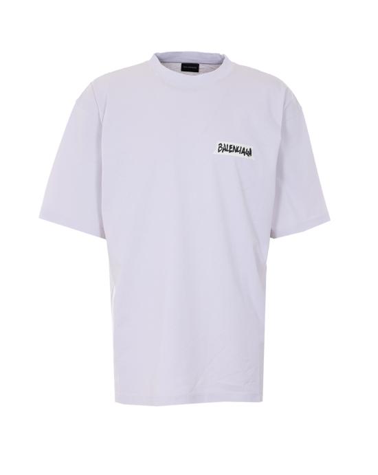 26SS 발렌시아가 마스킹 테이프 티셔츠 미디움 핏 764235 TTVL69012 Grey