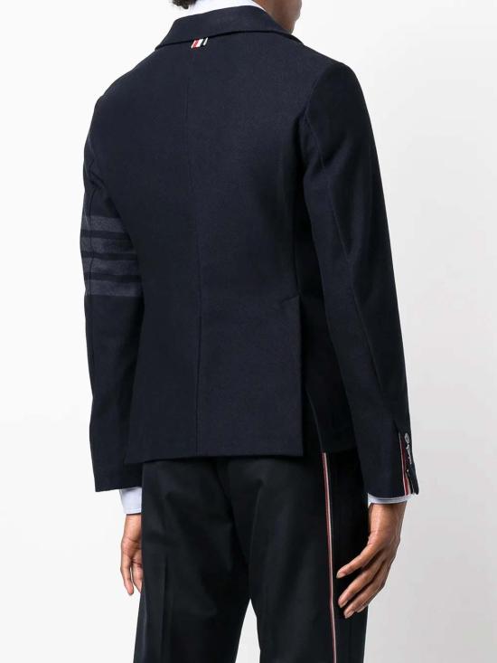 26SS 톰브라운 더블 페이스 테크 트윌 스포츠 코트 MJT175A06772415 Dark Blue - THOM BROWNE