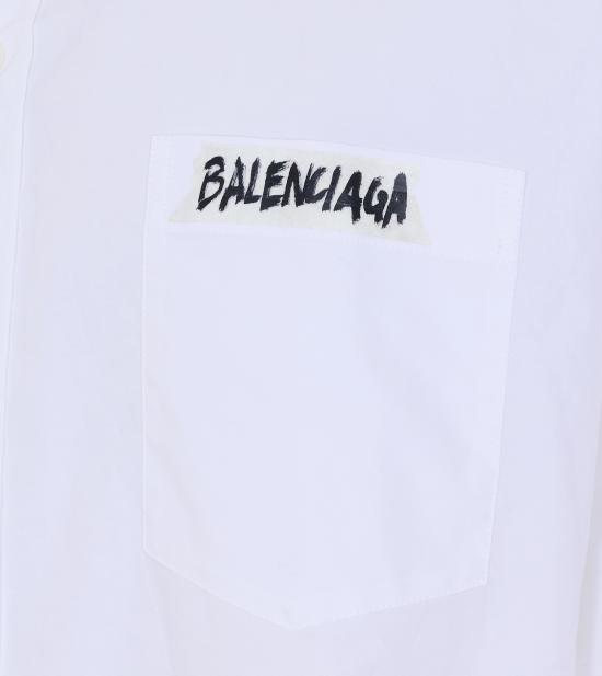 26SS 발렌시아가 마스킹 테이프 라지 핏 롱 슬리브 셔츠 857810 TRM289000 - BALENCIAGA