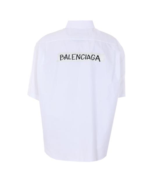 26SS 발렌시아가 마스킹 테이프 라지 핏 롱 슬리브 셔츠 857810 TRM289000 - BALENCIAGA