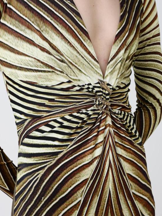 26SS 로베르토 카발리 롱 원피스 WWT113JRS34D 0980 Natural - ROBERTO CAVALLI