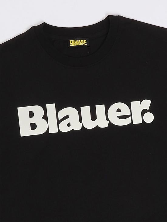 26SS [키즈] 블라우어 티셔츠 26SBLKH02525007558 999 Black - BLAUER