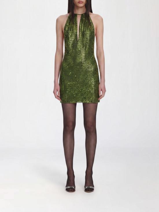 26SS 셀프 포트레이트 롱 원피스 SS26169SG Green