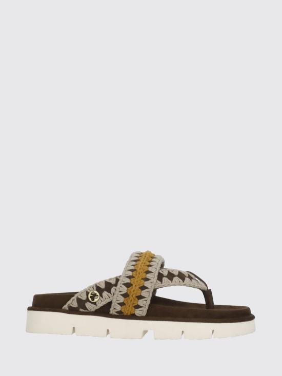 26SS 모우 컬러 스티칭 바이오 통 샌들 MUSW461024A DPB Brown