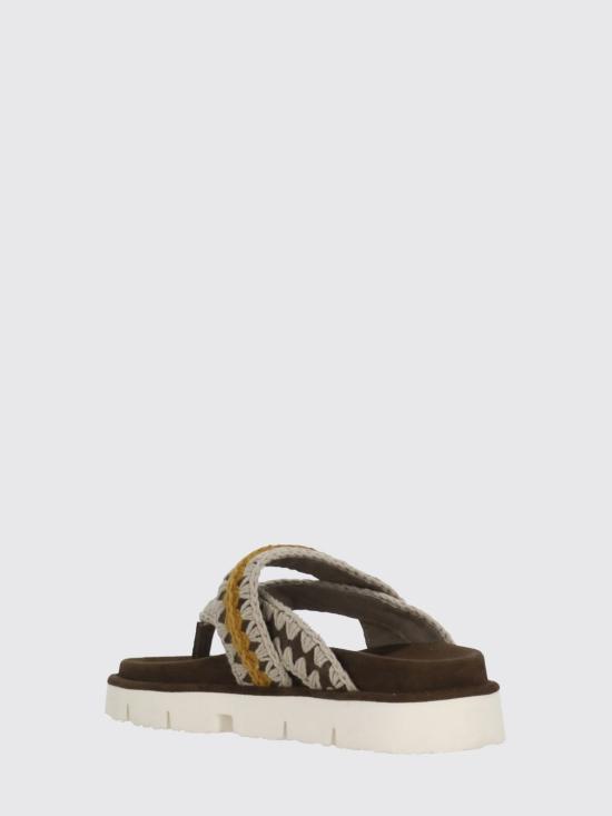26SS 모우 컬러 스티칭 바이오 통 샌들 MUSW461024A DPB Brown - MOU