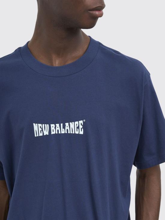26SS 뉴발란스 반팔 티셔츠 MT61B2STNNY Blue - NEW BALANCE
