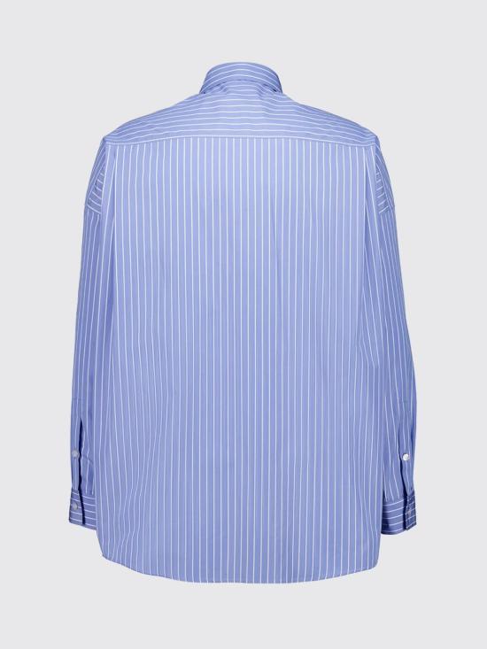26SS 발망 긴팔 셔츠 GH1HS500CG37 SAB Gnawed Blue - BALMAIN