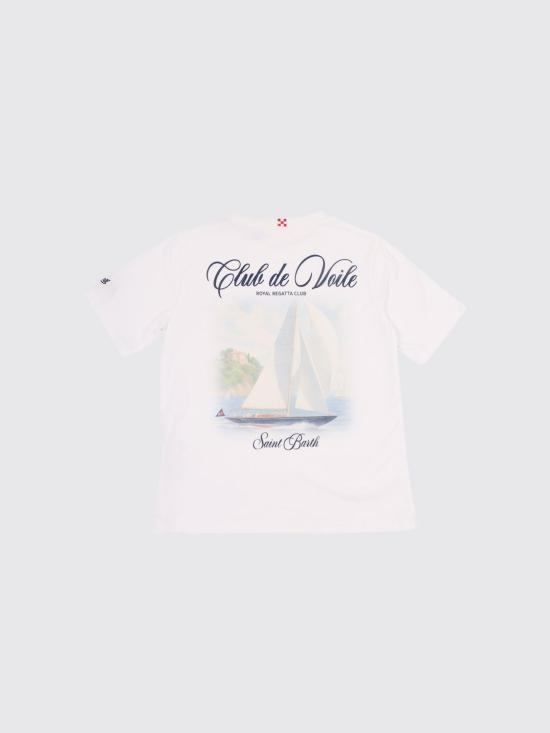 26SS [키즈] 세인트바쓰 티셔츠 PRL0001 03381L White 2 - MC2 SAINT BARTH