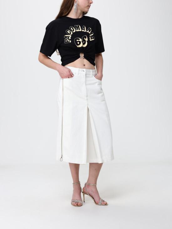 26SS 파코라반 반팔 티셔츠 26PJTE030CO0555 P001 Black - PACO RABANNE