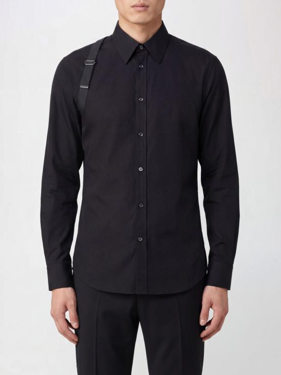 26SS 알렉산더 맥퀸 긴팔 셔츠 828170QNAAB 1000 Black 1