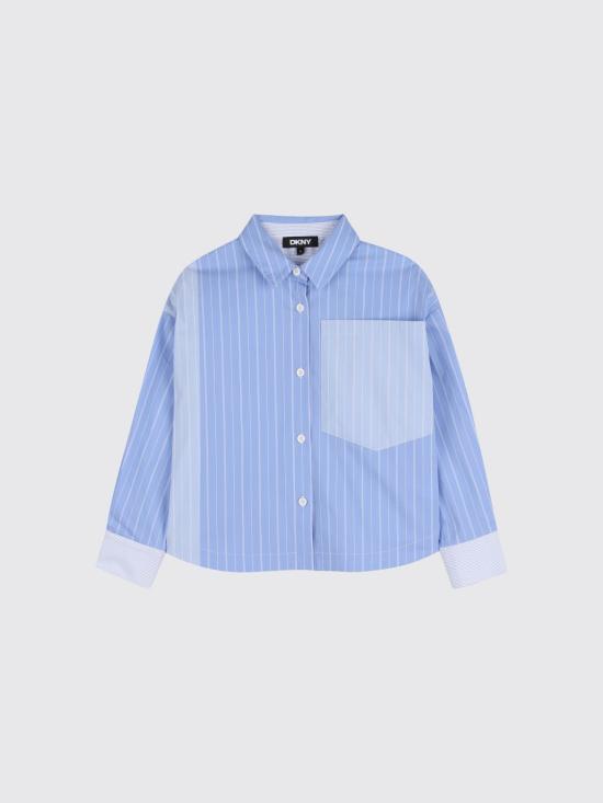 26SS [키즈] 디케이엔와이 셔츠 D62570 Z40 Gnawed Blue