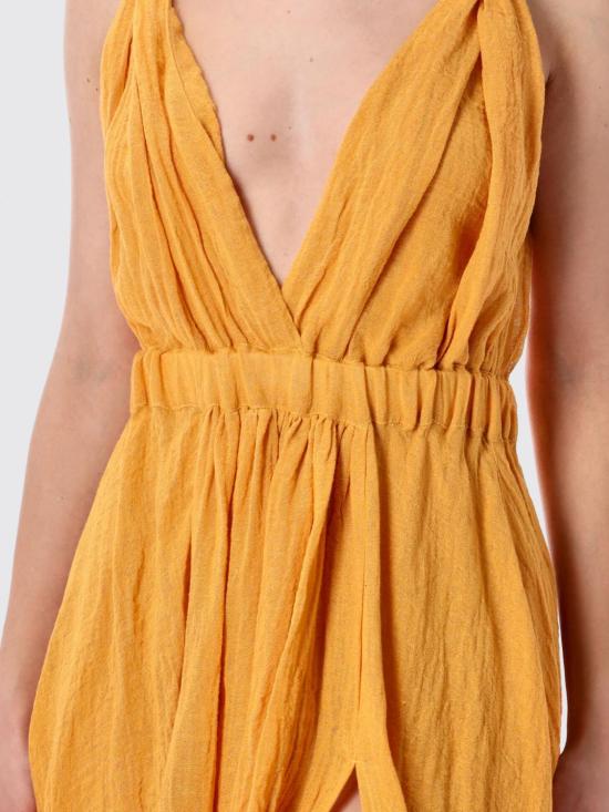 26SS 120 리노 롱 원피스 33BLIW4PLI000G486 704242 Orange - 120 LINO
