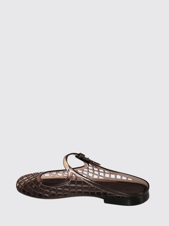 26SS 토리버치 멜로우 메리 제인 젤리 뮬 163189 200 Brown - TORY BURCH