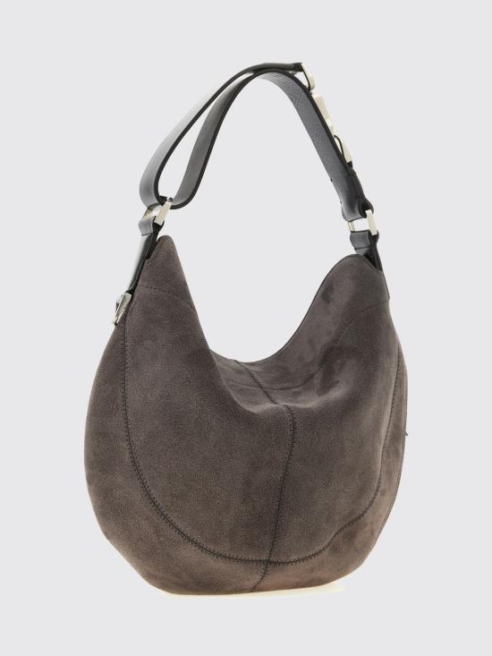 26SS 르메르 호보 퀴버 클리브드 백 스웨이드 레더 BG0196LL0125 GR102 Grey - LEMAIRE