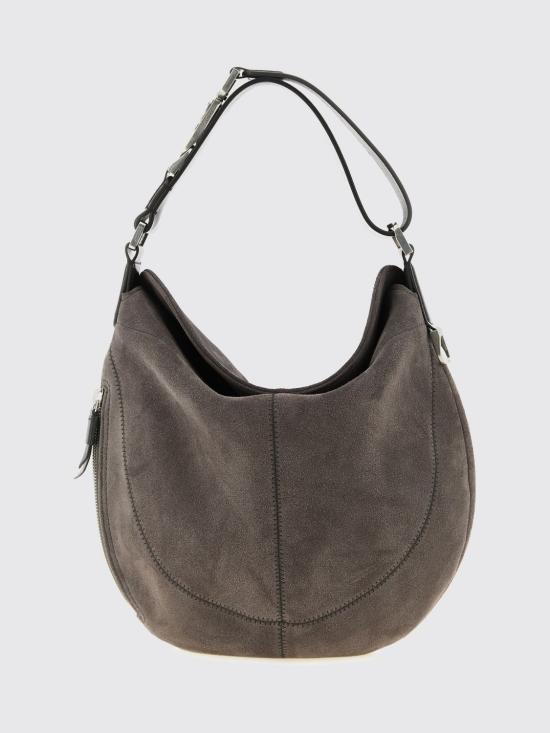26SS 르메르 호보 퀴버 클리브드 백 스웨이드 레더 BG0196LL0125 GR102 Grey