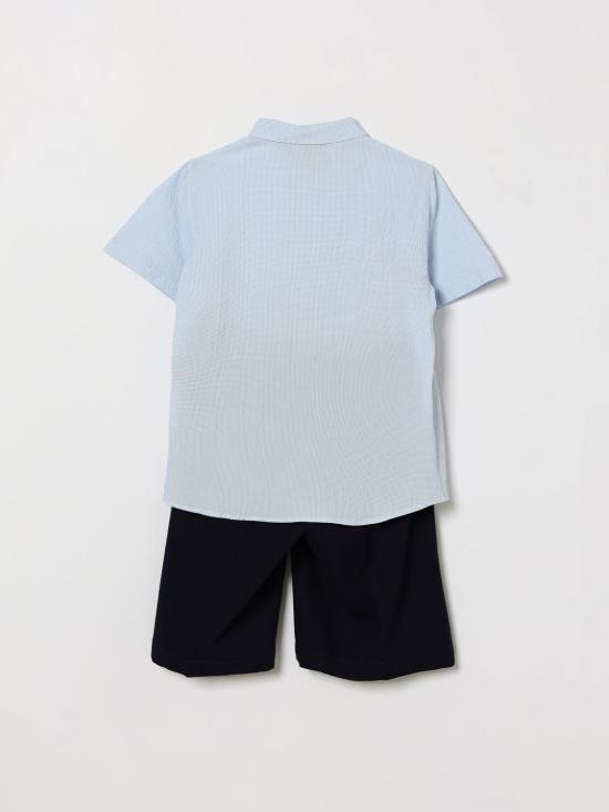 26SS [키즈] 엠포리오 아르마니 캐주얼 세트 EB001041AF20965 F9037 Gnawed Blue - EMPORIO ARMANI