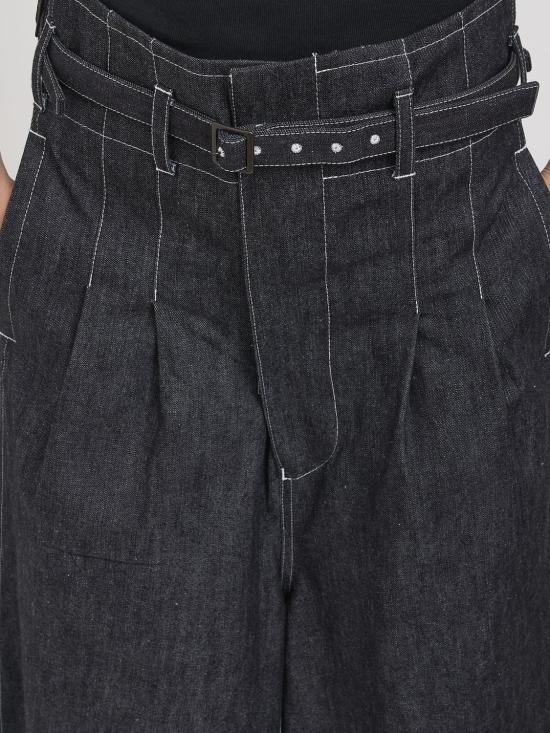 26SS 와타나베 준야 데님 스커트 JQP008 BLACKOFFWHITE Blue - JUNYA WATANABE