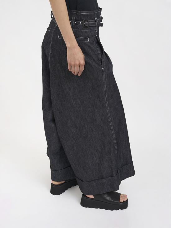 26SS 와타나베 준야 데님 스커트 JQP008 BLACKOFFWHITE Blue - JUNYA WATANABE