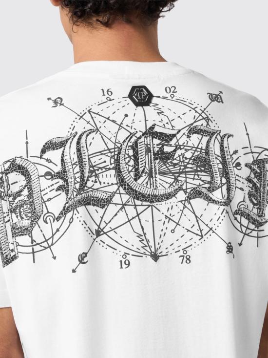 26SS 필립 플레인 반팔 티셔츠 SAFCMTK8822PJY002N 01 White - PHILIPP PLEIN