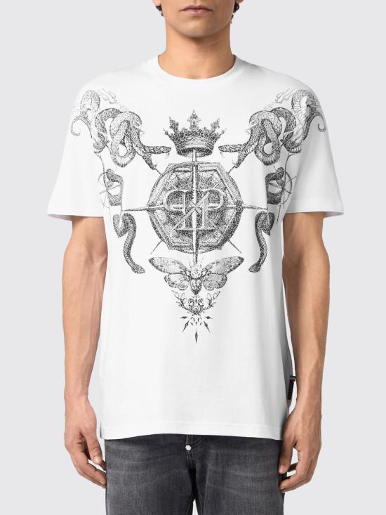 26SS 필립 플레인 반팔 티셔츠 SAFCMTK8822PJY002N 01 White