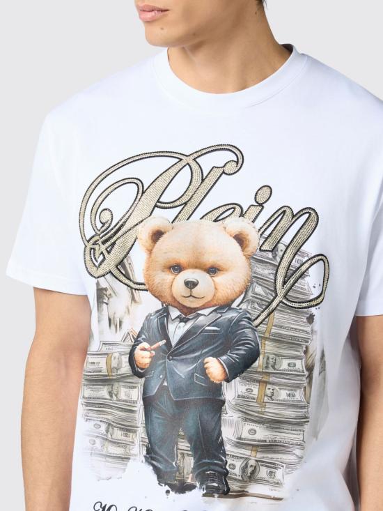26SS 필립 플레인 반팔 티셔츠 SAFCMTK8896PJY002N 01 White - PHILIPP PLEIN